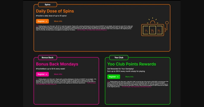 SpinYoo Casino Bonus